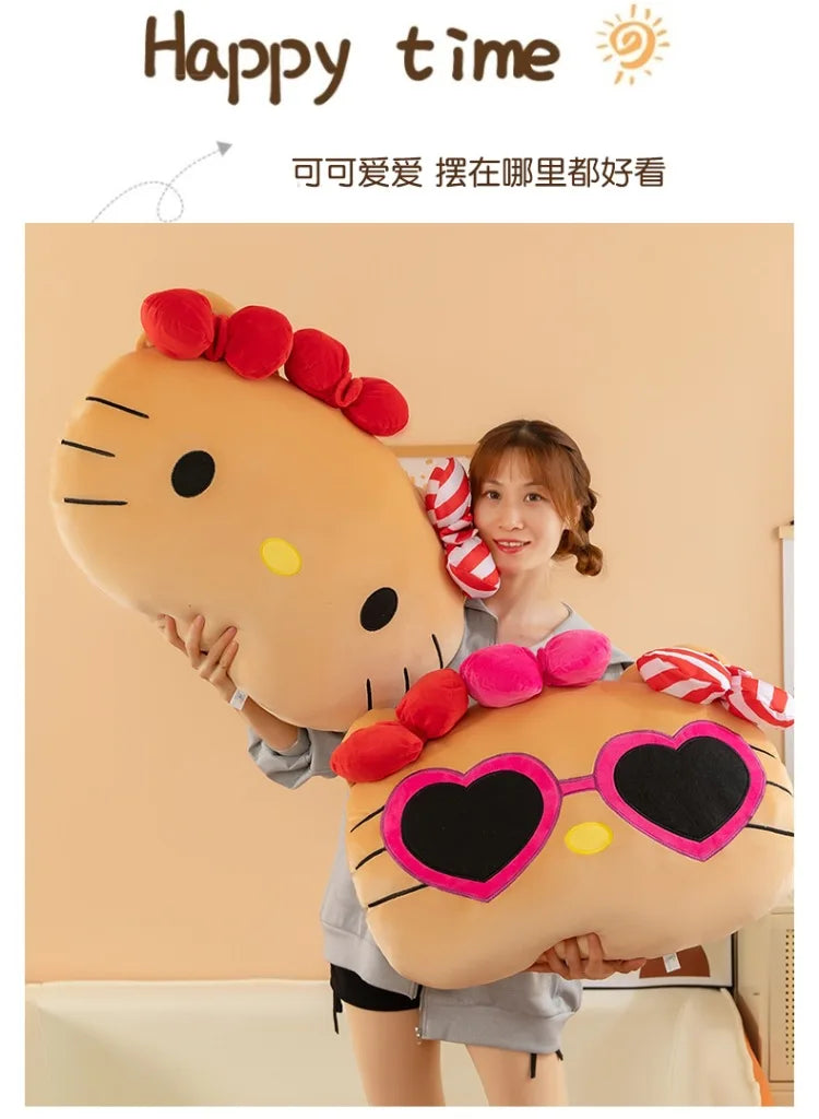 Black Cat Character Plush Stuffed Doll Pillow Toy