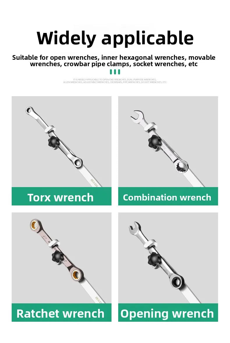 Wrench Extender 40/50cm Long Open End Wrench Bar Ratchet Extension Tool Labor-Saving Torque Amplifier For Hard To Reach