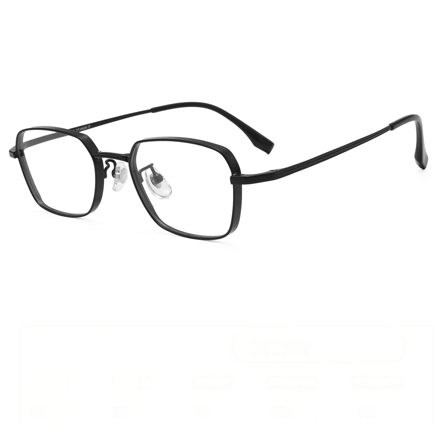 Small Square Lightweight Titanium Eyeglasses Frames