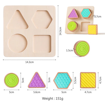 Baby Wooden Montessori Toy 0-12 Months Baby Sensory TouchToy Newborn Shape Recognition Game Educational Preschool Toys Baby Gift