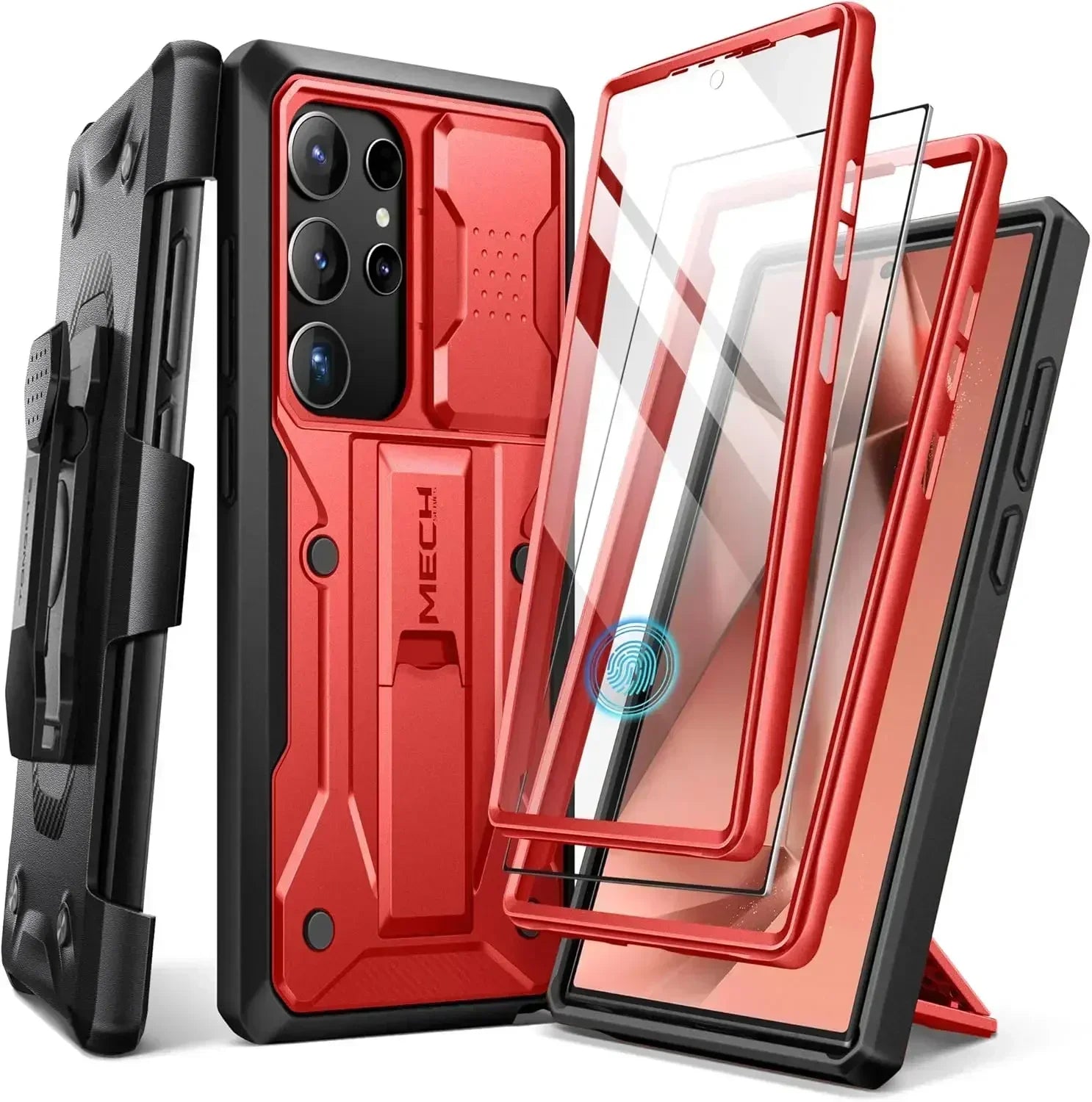 for Samsung Galaxy S24 S23 Ultra Case with Camera Cover Screen Protector Silky Touch Military Drop Protection Phone Case