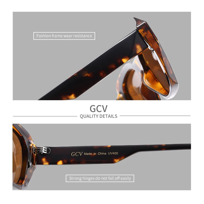Cat Eye Acetate Polarized UV400 Fashion Sunglasses for Women Luxury Party Eyewear