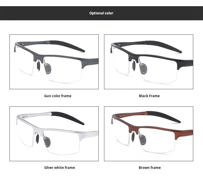 Lightweight Aluminum Magnesium Sports Cycling Half Frame Eyeglasses Frames