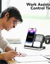 Wireless Charger Stand For iPhone 15 14 Samsung S23 S22 Ultra Fold Z Flip Galaxy Watch Active Buds Fast Charging Station Holder