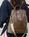 Multifunctional Large Capacity Backpacks High Quality Leather Luxury Designer Brand Women's Backpack