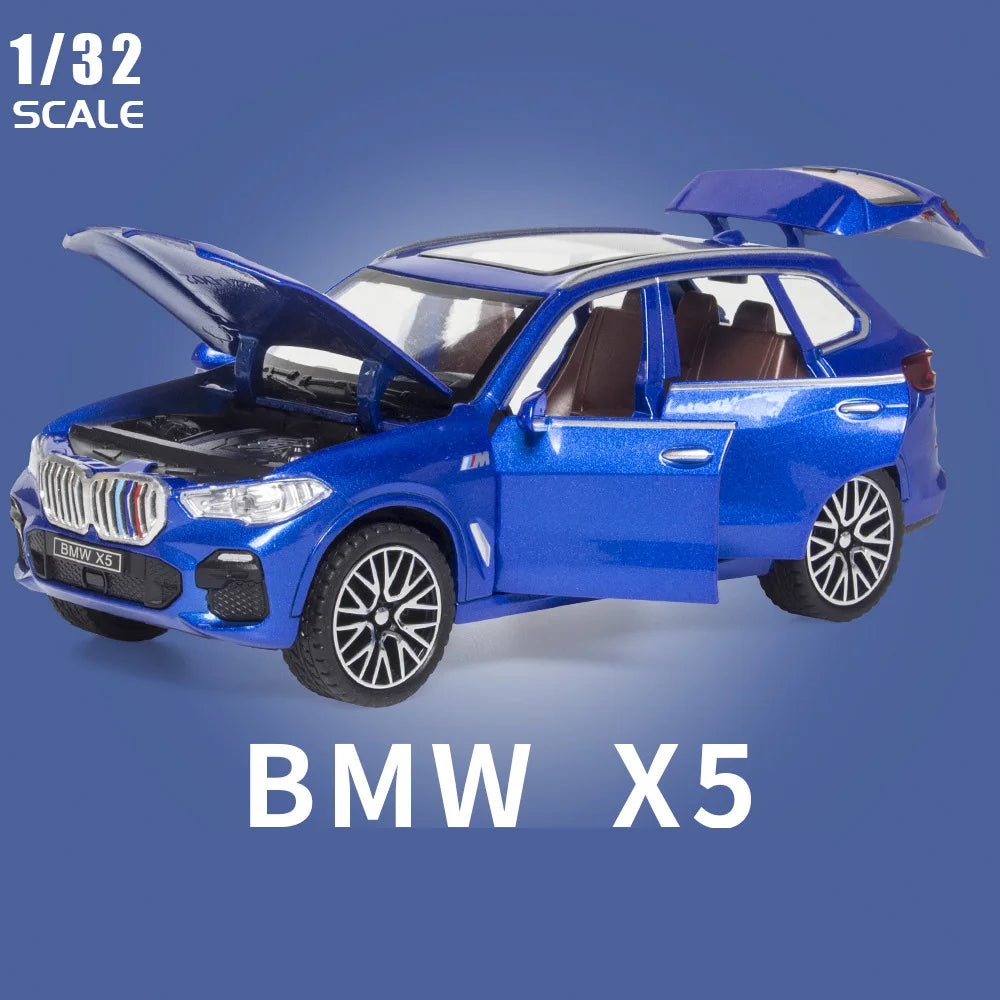 1/32 Scale BMW X5 SUV Alloy Car Diecast Model Pull Back  Toy Collection Of Hobby Decorative Fine Ornaments Gifts