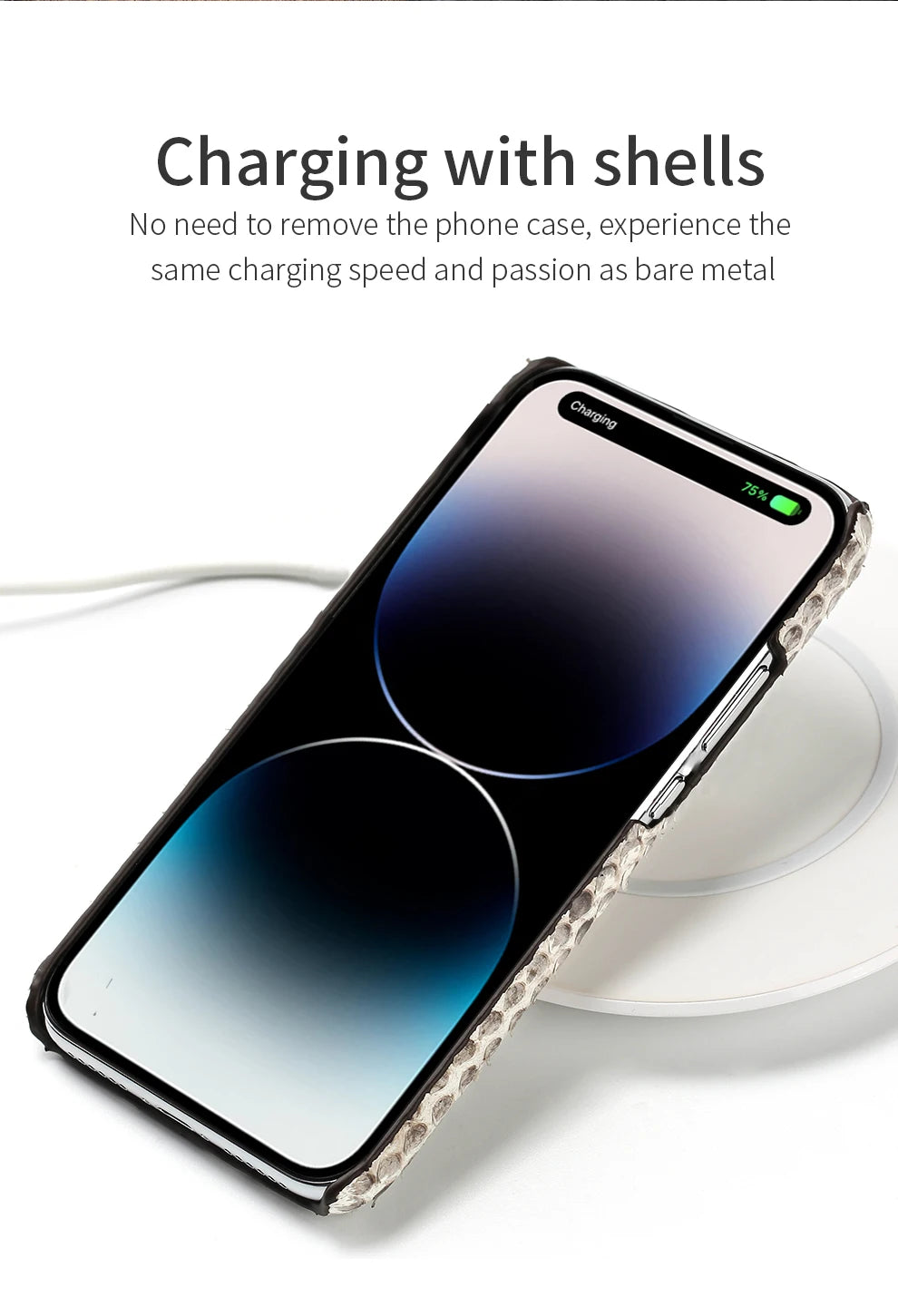 100% Genuine Python Leather Phone Case For iPhone 16 15 14 Pro Max 16Pro Plus Luxury Shockproof Protect Back Cover
