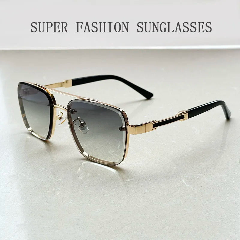 Square Frame Sunglasses With UV400 Protection