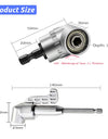 105 Degree Elbow Screwdriver Set Holder Adjustable Turning Nozzles For Screwdriver Hand Tools Magnetic Bit Socket Power Drill
