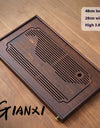 Jiangshan Tea Tray Household Small Drain Tea Table Bamboo Tea Tray Kung Fu Tea Set Accessories Tea Sea Dry Brewing Table