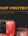 for Samsung Galaxy S24 S23 Ultra Case with Camera Cover Screen Protector Silky Touch Military Drop Protection Phone Case