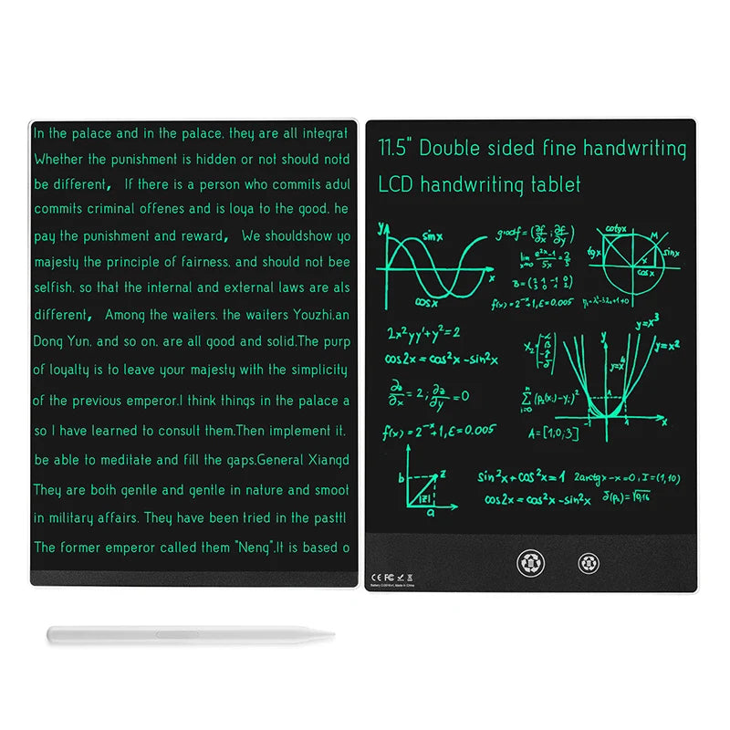 11.5/10.5 inch Double-Sided Screen LCD Writing Tablet Electronic Drawing Board  Graffiti Painting Memo Learn Pads Toy Gifts