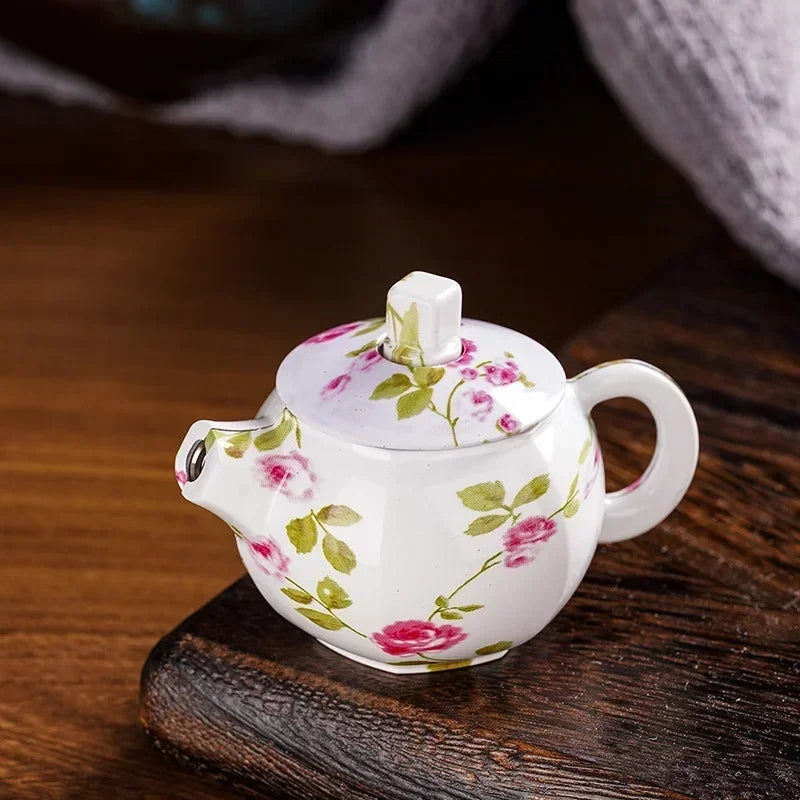 Creative Teapot Gas Lighter Adjustable Flames with Playing Inflation Windproof Red Flame Cigarette Accessories Unique Gift