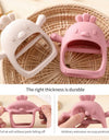1Pcs Baby Silicone Teether Ring BPA Free Rattles Bracelet Food Grade Newborn Baby Accessories Cartoon Silicone Teething Toys