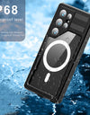 IP68 Waterproof Phone Case For Samsung Galaxy S25 S24 ultra S24 Plus, Clear Full Protection Cover For Swimming And Diving