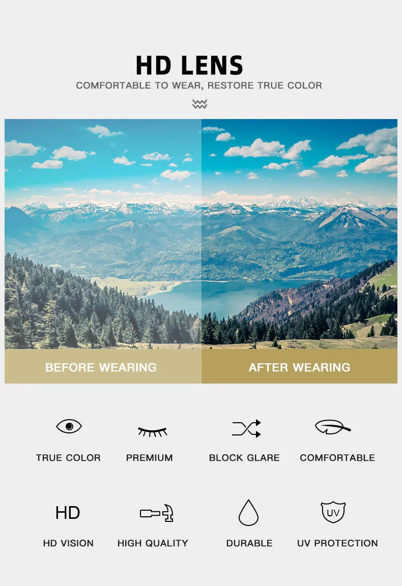 Square Frame Sunglasses With UV400 Protection