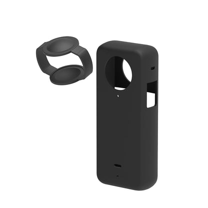 For Insta360 One X3 PULUZ Silicone Protective Case with Lens Cover For Insta360 One X3 Sports Action Camera Case Cover