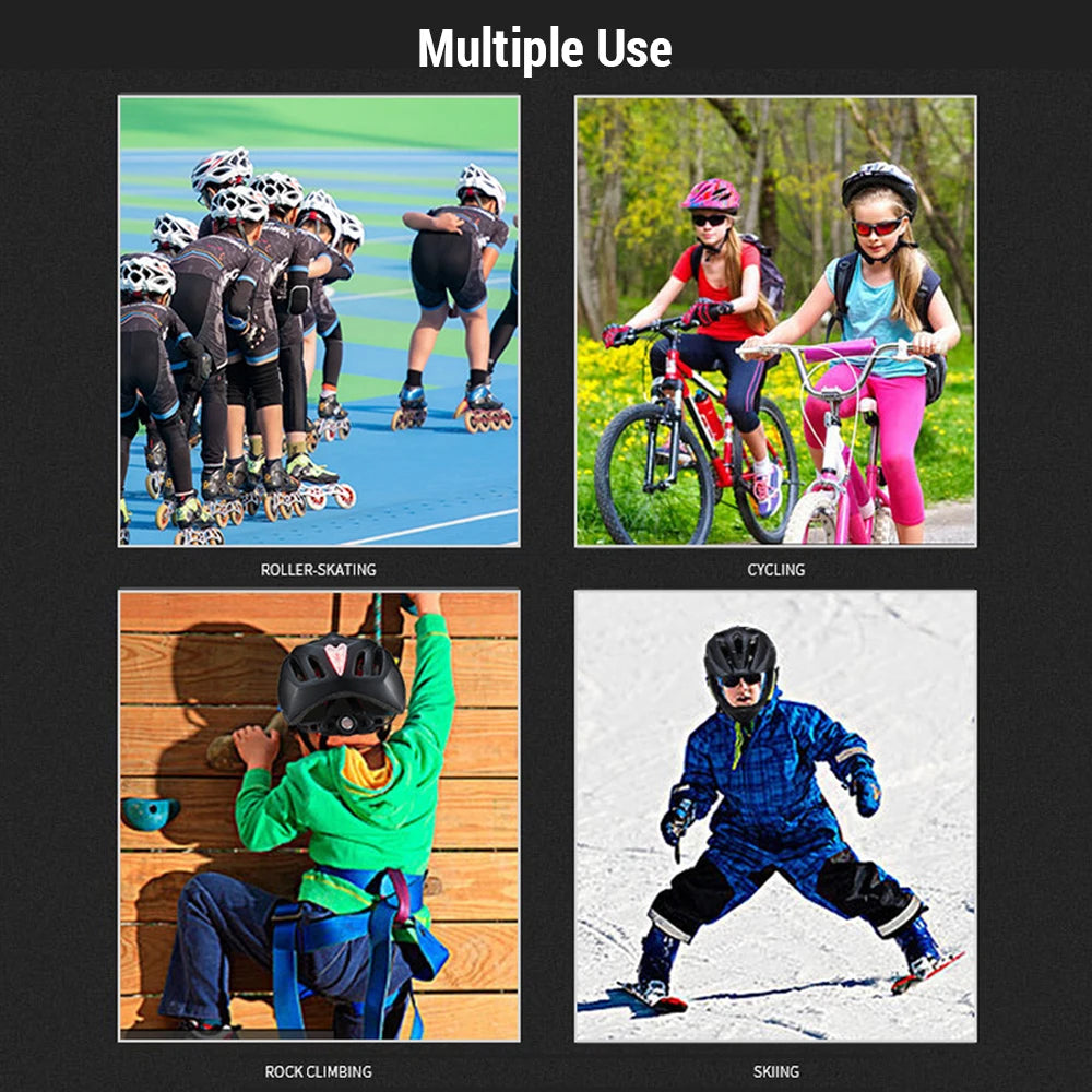 Adjustable Breathable  Bike Helmets  Lightweight Full Face Bicycle Helmet with LED Light 16 Openings for 46-54cm Head