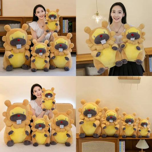 Kawaii Bidoof Plush Toy 70 cm Soft Stuffed Doll Sleeping Pillow