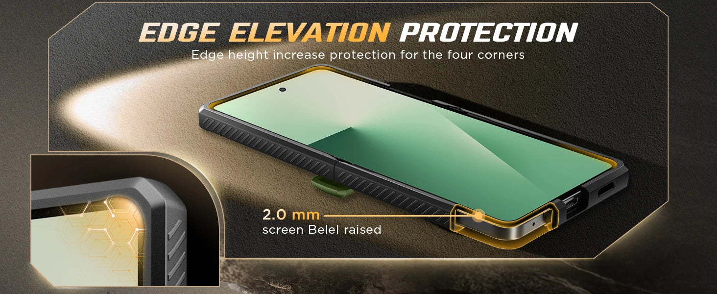 For Samsung Galaxy Z Flip 7 Case with Kickstand Hinge Protection Cover Built-in Privacy Screen Protector Phone Case & Belt-Clip