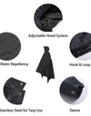 3 In 1Outdoor Portable Reusable Waterproof Lightweight Raincoat Men Women with Adjustable Hood and Arms for Hiking Hunting Climb