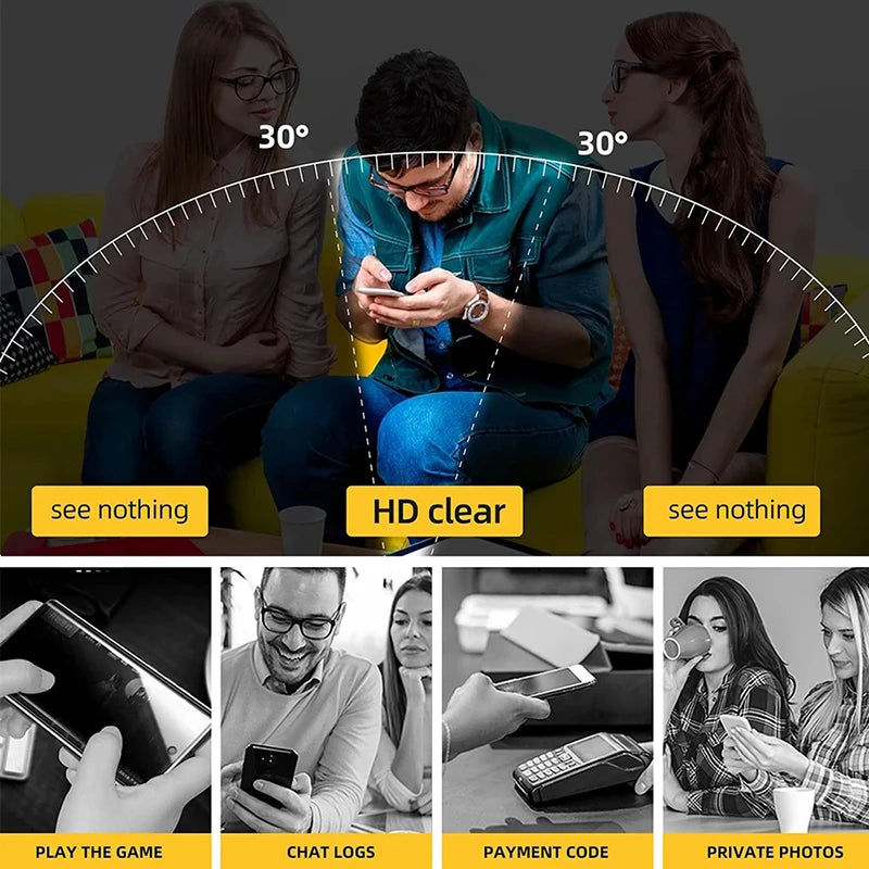 360°Full Protected Metal  Anti Peeping Buckle Lock Phone Case For iPhone 15 14 Pro Max Double-Sided Glass Cover