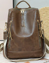 Multifunctional Large Capacity Backpacks High Quality Leather Luxury Designer Brand Women's Backpack
