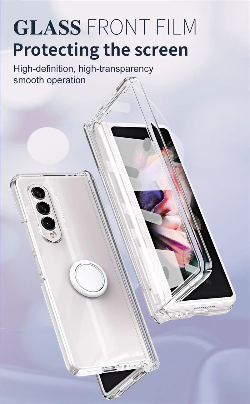 Car Mounted  Bracket Phone Case For Samsung Z Fold 2 3 4 5 Anti Fall All Inclusive Phone Protection Case