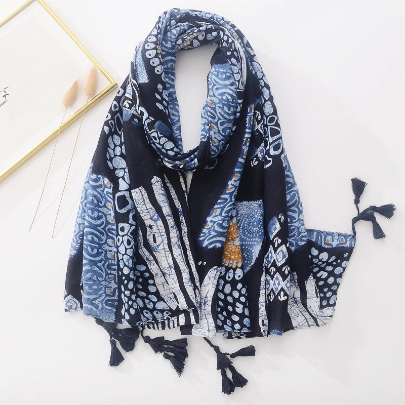 Floral Brand Scarf Luxury Designers New Style Women Elegant Scarves Hug Shawls Pink Purple Scarf Bandana Fashion Design Shawls