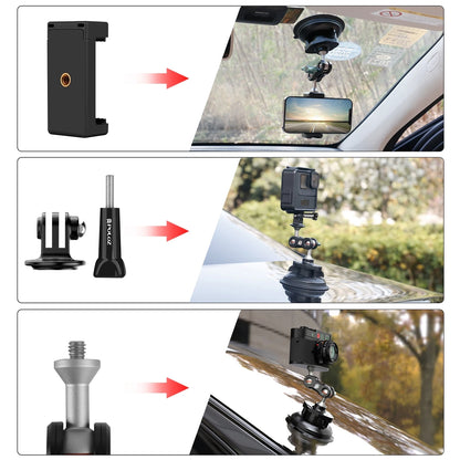 Magic Arm Strong Suction Cup Aluminum Alloy Mount for Gopro DJI and other Sports Action Cameras