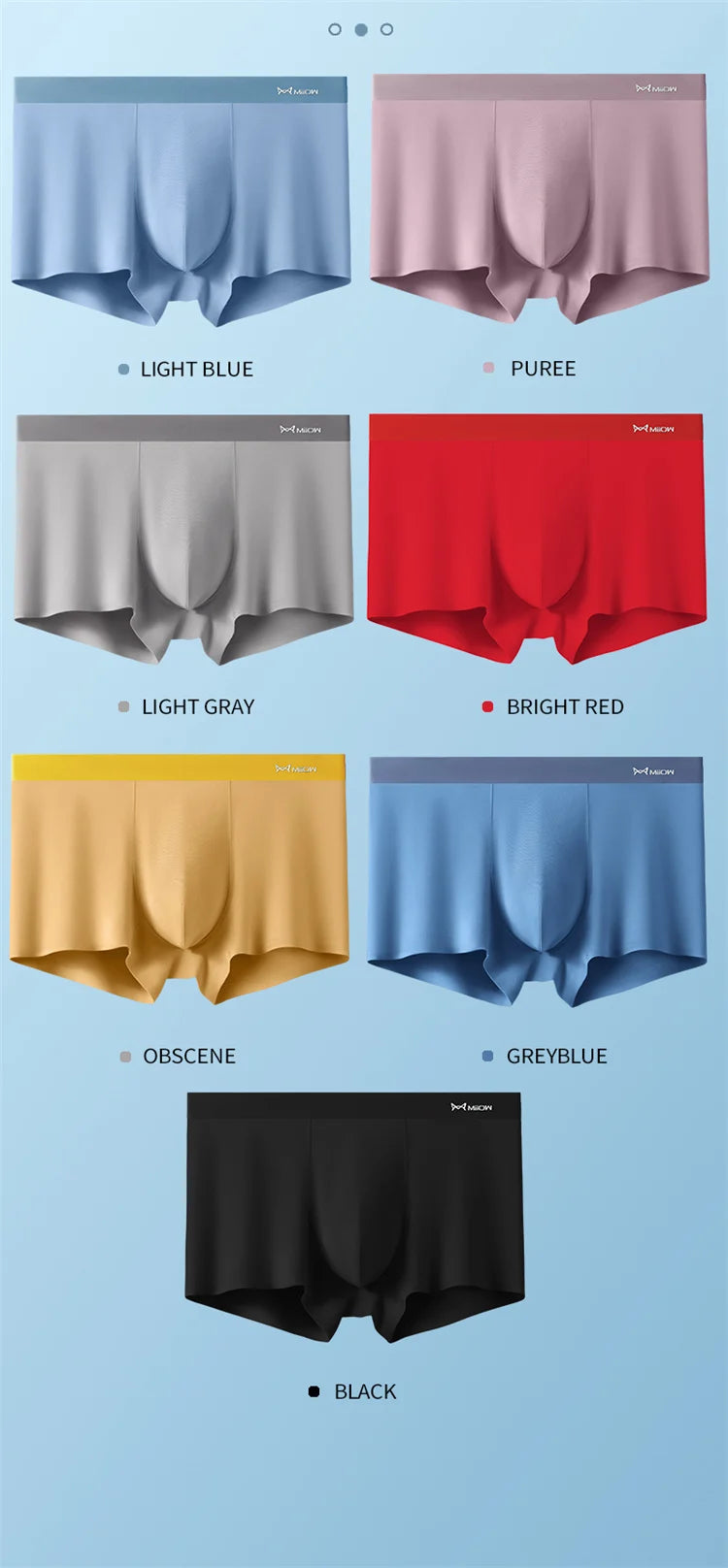 3-Pack Seamless Modal Silk Boxer Shorts – 80 Count