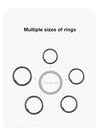 R06 Smart Ring with Charging Case for Men Women, Heart Rate and Blood Oxygen Monitor, IP68 & 5ATM Waterproof, Sport