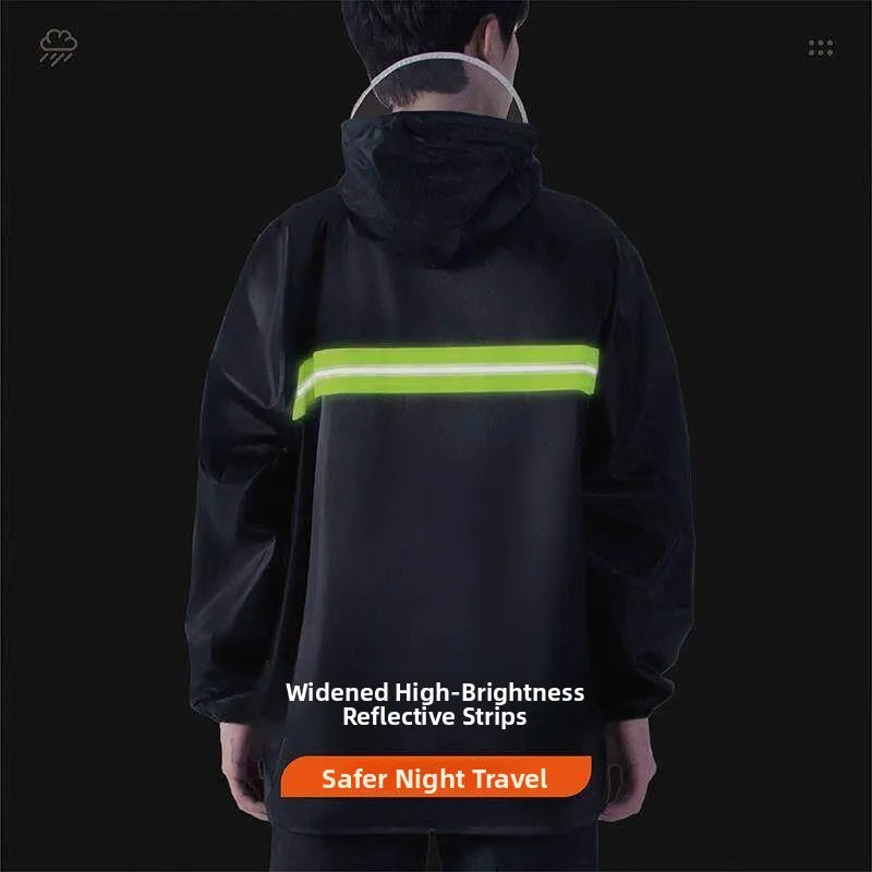 Extra Large Waterproof Rain Poncho for Adults with Full Body Coverage