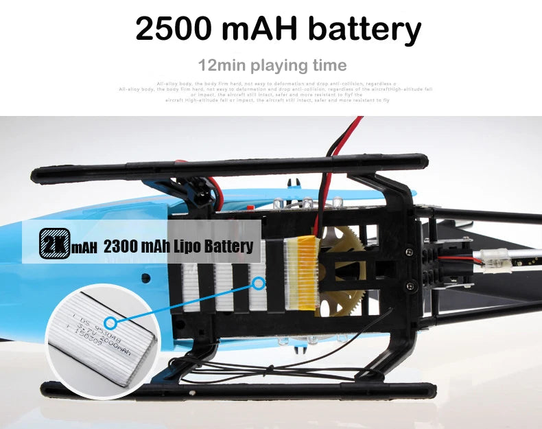 3.5CH Rc Helicopter Extra Large Remote Control Drone Durable Charging Model UAV Outdoor Aircraft Helicoptero Gift Toys