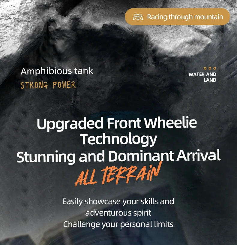 4WD RC Car 2.4G Amphibious 4 Wheel Remote Control Truck Climbing Off Road Waterproof Armored Vehicles 's Toys