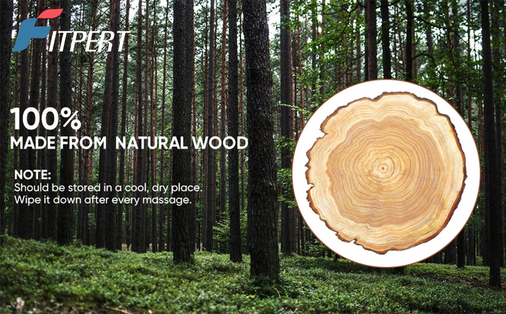 4 In 1 Wooden Therapy Massage Tools Anti Cellulite Massager Muscle Pain Relief Wooden Kit for Body Shaping & Sculpting