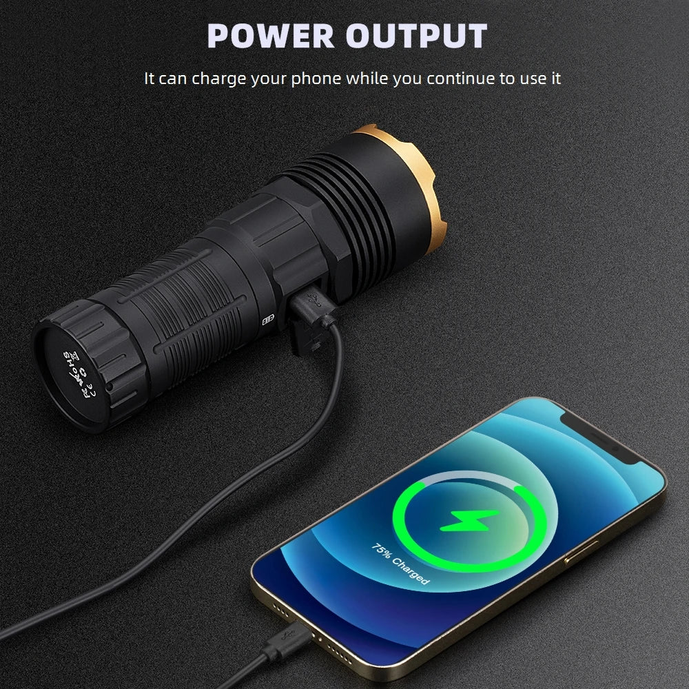 140W 7 LED High Power Rechargeable Flashlight