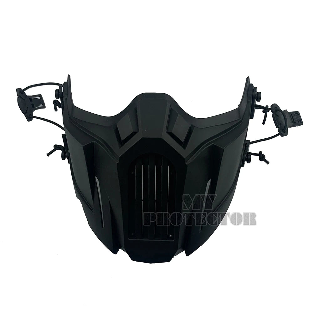 Tactical Airsoft Mask Outdoor Paintball Half Face Iron Warrior Protective Mask Shooting Protection Mouth Mask Hunting Equipment