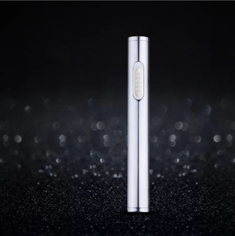 USB Rechargeable Lighter Mini Compact Long Windproof Electric Heating Wire Metal Material Men's Cigarette Lighter