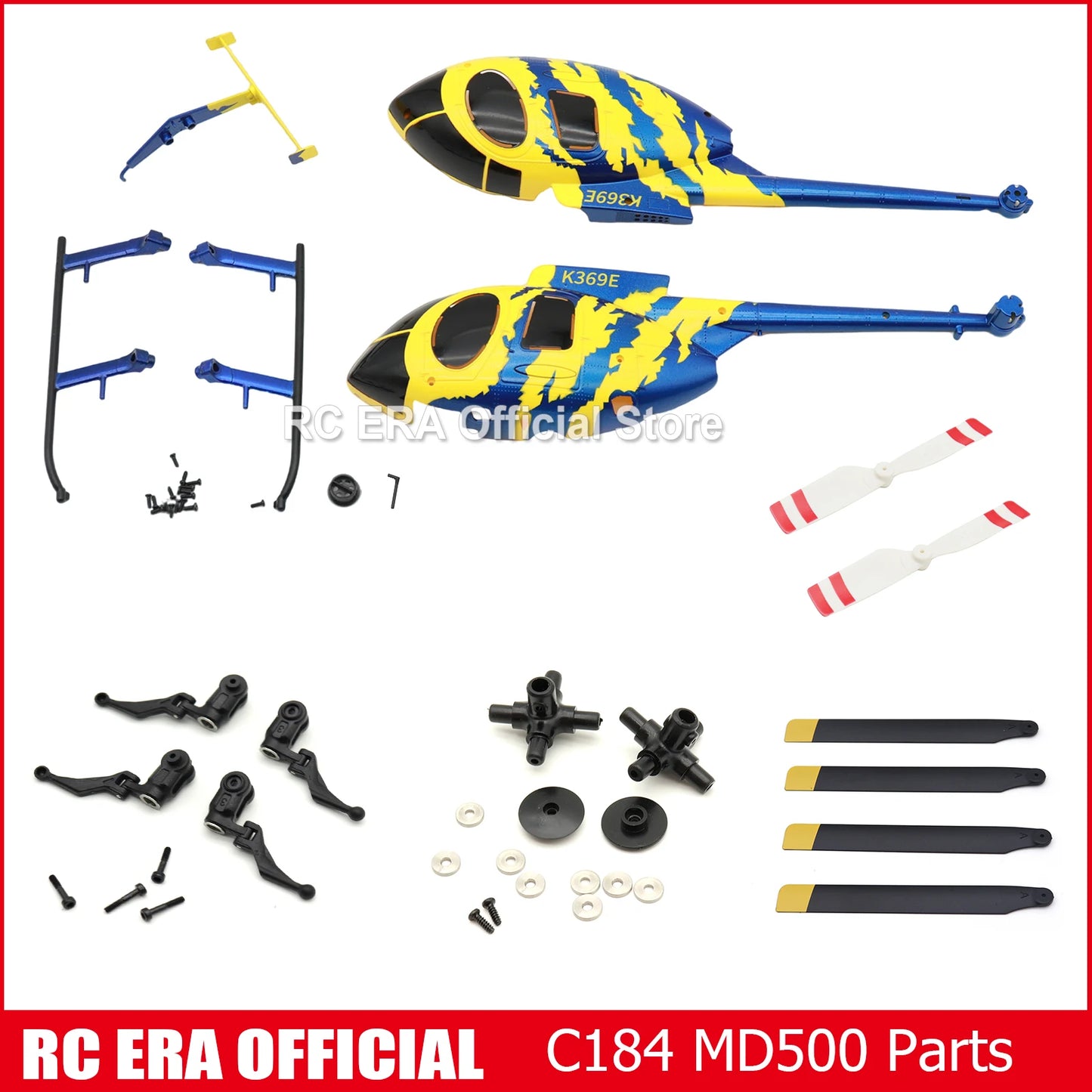 RC ERA C184 Mini MD500 100 Size Gyro Stabilized Helicopter with Optical Flow Sensor 4CH RC Aircraft for Adults