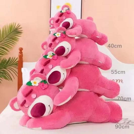 Disney Toy Story Lotso Cute Bear Strawberry Sofa Plush Pillow Stuffed Toys  Girls Friends Festivals Birthday Gift