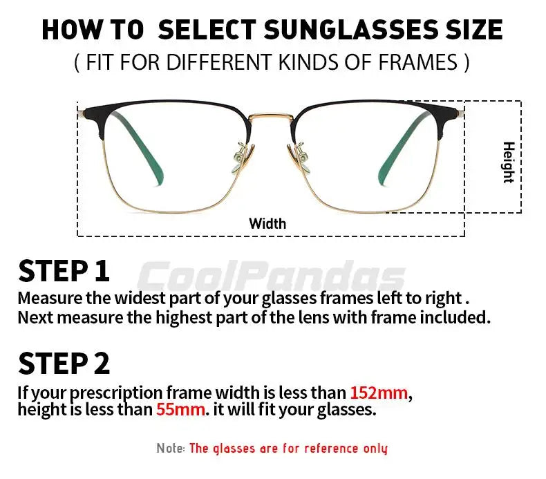 Fit Over Myopia Glasses Cover Polarized UV400 Anti-Glare Sunglasses for Men Women