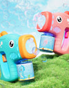 12 Holes Electric Bubble Gun Kids Toy Bubbles Machine Automatic Soap Blower with Light Summer Outdoor Party Games