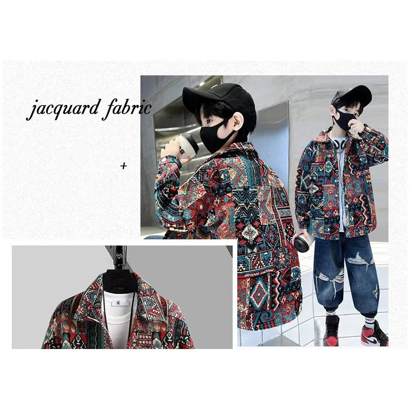 1/2/3M Bohemia Ethnic Style Jacquard Fabric Thickened for Clothing Sofa Tablecloth Home textile DIY Sewing Cloth by the meter