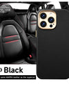 Original Leather for Magsafe Case for iPhone 14 Pro 14Pro Magnetic Cover with Tempered Glass Screen Protector