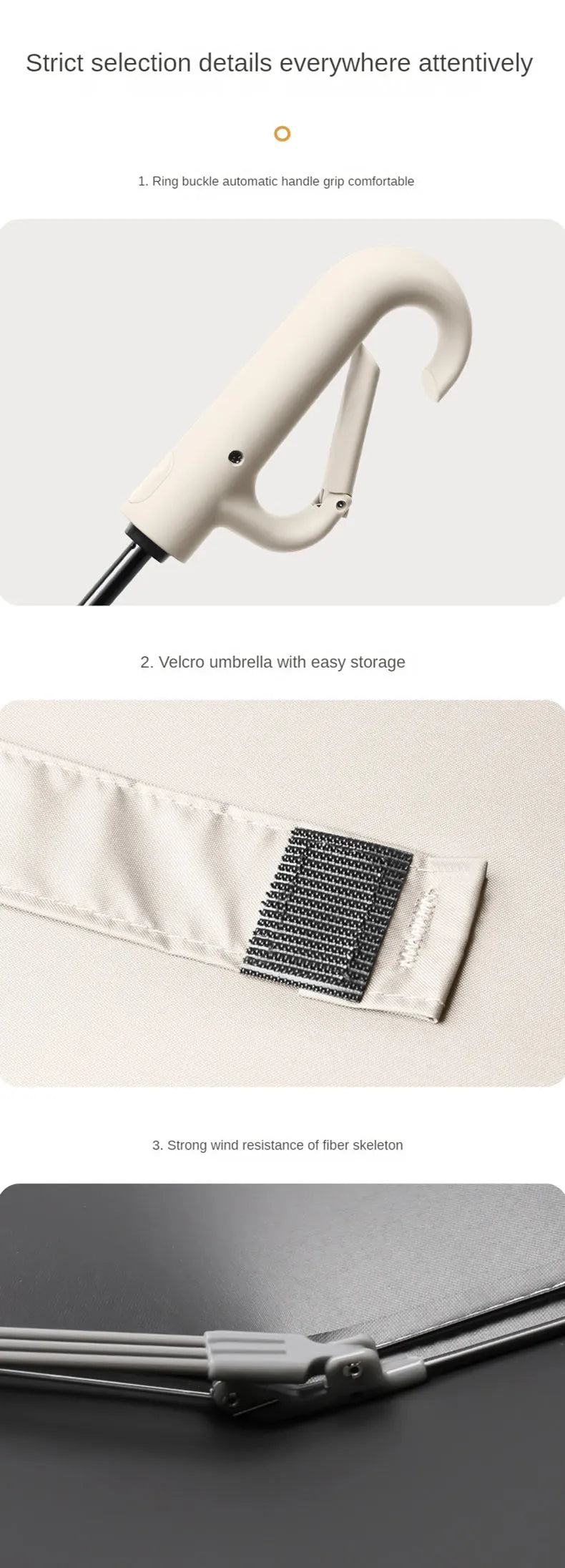 Extra Large 10 Bone Fully Automatic Wind Resistant Folding Umbrella