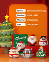 1 Piece Randomly Creative Christmas Series Building Blocks Santa Claus Tree Kawaii Damo Egg Bricks Model Toys For Xmas Gift