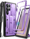 For Samsung Galaxy S25 Ultra Case Full-Body Heavy Duty Shockproof S25 Ultra Phone Case with Stand & Belt Clip Holster