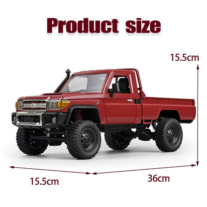 1:12 Rc Auto Mn Model Mn82 Retro Full-Scale Simulatie Lc79 Rtr 2.4G 4wd 280 Motor Afstandsbediening Pick-Up Rc Truck Model Auto