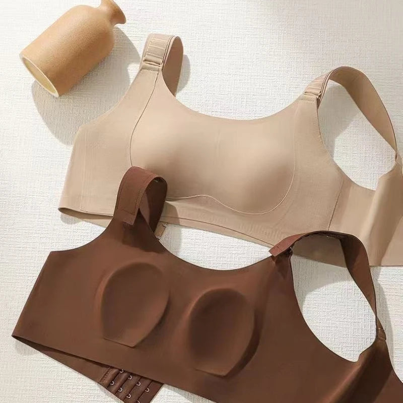 Womens Seamless Wireless Minimizer Support Bra
